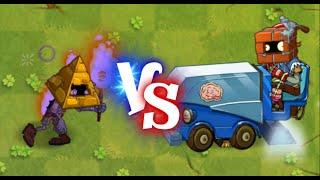 PvZ 2 Gardendless  Zombies VS Brick-head Zomboni