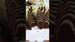 Cobain bikin bolu zebra kukus ini deh.. enak dan lembut banget #zebracake #zebrakukus #Shorts