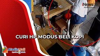 Terekam CCTV  Emak-Emak Curi HP Milik Pedagang di Kebon Jeruk setelah Pura-Pura Beli Es Kopi