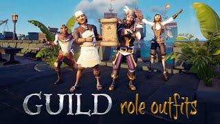 How to unlock the Navigator Chef Cannoneer and Helm Guild Role Outfits  Sea of Thieves