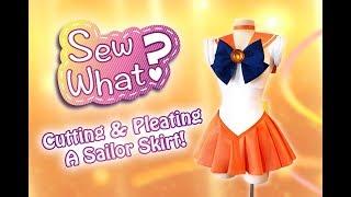 Sew What Make a Sailor Scout Skirt- Pleating the Skirt