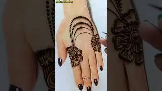 Beautiful stylish back hand mehndi design   Easy mehandi design  new mehandi designs  mehandi.