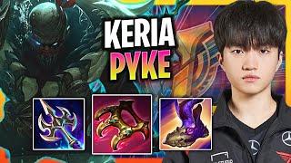 KERIA IS UNSTOPPABLE WITH PYKE  T1 Keria Plays Pyke Support vs Galio  Season 2024