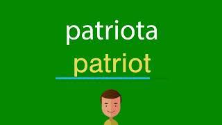 Como dizer patriota em inglês