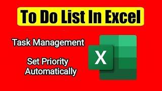 To do list in ms excel Task Management