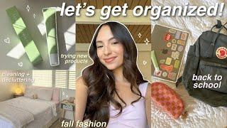 GET ORGANIZED W ME FOR SCHOOL ⭐️ new backpack how i journal and plan fall fashion etc