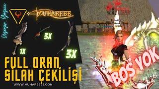 MUHAREBE2  3 HAVALI ÇELİK YAY - 3 ORKİDE ÇAN - 1 ASLAN KILICI - 100 EP ÇEKİLİŞİ