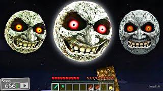 i Found Scary LUNAR MOON  in Minecraft  Minecraft Lunar Moon 