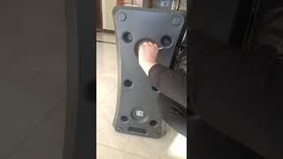 How to assembly the poster stands water tank?