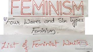 Feminism  Waves of Feminism  Types of Feminism  NetSet English Literature  Feminist Writers