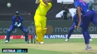 Marsh & Inglis lead for Australia AUS hit 188 in 1st ODI vs India Full Batting HL  SportsMax TV