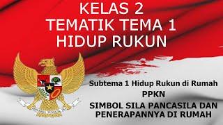 Simbol Pancasila dan Penerapannya Di Rumah  Kelas 2 Tematik  Tema 1 Hidup Rukun Subtema 1