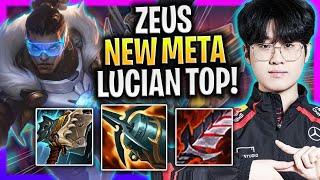 ZEUS BRINGS BACK NEW META LUCIAN TOP - T1 Zeus Plays Lucian TOP vs Cassiopeia  Season 2024