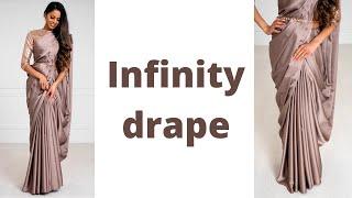 Infinity Drape  How to wear Saree for Beginners  Easy Saree Draping Tutorial