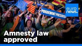 Spains parliament gives final approval to amnesty law for Catalonias separatists  euronews 