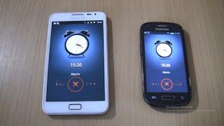 Double Ringing alarms at the Same Time Samsung Galaxy Note 1+S3 mini VE