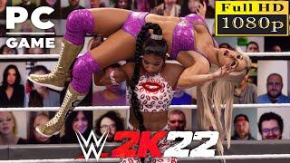 WWE 2K22  CHARLOTTE FLAIR V BIANCA BELAIR  Requested Iron Woman Match 60 FPS PC