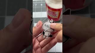 #DIY Custom keychain ‍⬛ using Posca and sharpie #shorts #crafts #diycrafts