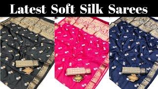 Latest Fancy Soft Silk Sarees  Banarasi Saree #sareeswag