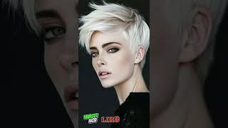 Very Beautiful Woman with short pixie haircut  #hairstyle #pixiehaircut