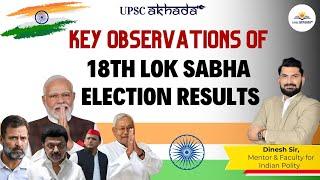 Key Observations of 18th Lok Sabha Election Results  Election Result 2024