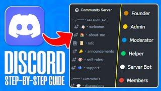 How to Setup a Community Discord Server In 2024 FREE TEMPLATE