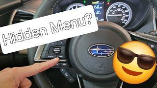 Hidden Menu & Options..2024 Subaru Forester Menu set up