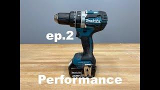 Makita 18V LXT Compact Brushless Cordless 12 Hammer Drill Review - xph12  Drills - ep. 2