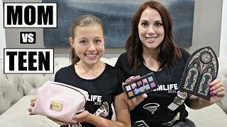 WHATS IN MY MAKEUP BAG?  MOM vs TEEN