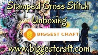 Biggestcraft 2 of 2#biggestcraft #stampedcrossstitch #flosstube #unboxing #pointdecroix #crossstitch