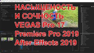 Как сделать видео насыщенным и сочным в Sony VEGAS Pro After Effects Premiere Pro