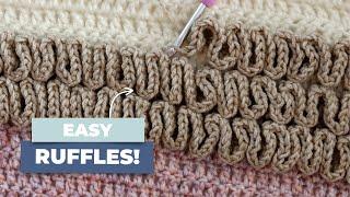 Easily Crochet Ruffles on Any Project