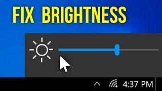 How to Fix Windows 10 Screen Brightness Control Not Working