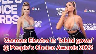 Carmen Electra booked attention by ‘bikini gown’ @ People’s Choice Awards 2022