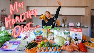 What I eat in a week  Healthy grocery haul and how much we spent $$