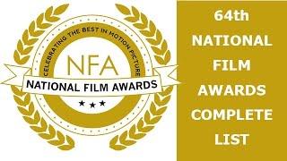 64th National Film Award complete list