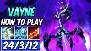 HOW TO PLAY VAYNE ADC & CARRY  Best Build & Runes  Diamond Player Guide  League of Legends  S14