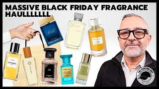 Massive BLACK FRIDAY SALES FRAGRANCE HAUL  35 Mens Unisex Womens Classic + Modern Fragrances