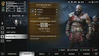 God of War Ragnarok PS5 - Fate Breaker Outfits for Kratos Fraya Atreus WAR SUITS 1080p 60FPS