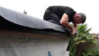 How to fit EPDM two part gutter trim on a rubber roof