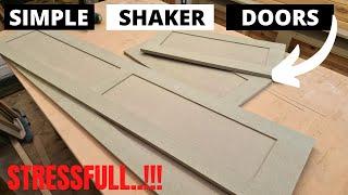 MDF shaker doors  how to make shaker doors