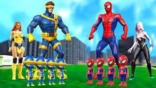 FAMILY CYCLOPS VS FAMILY SPIDERMAN Rescue Girl Spider Baby Spider  LIVE ACTION STORY Episode 2