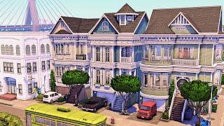 San Francisco Townhouses  The Sims 4 Speed Build