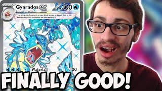 Gyarados ex Is FINALLY Good wBaxcalibur Build It Up In 1 Turn Easily Paldea Evolved PTCGL