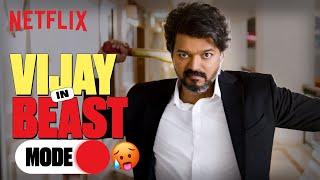 The Most BADASS Fight Scenes ft. Thalapathy Vijay  #Beast  Netflix India
