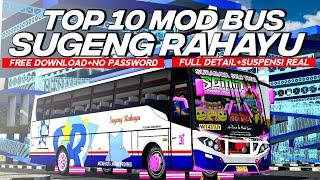 TOP 10 MOD BUS SUGENG RAHAYU SUSPENSI REAL  MOD BUSSID