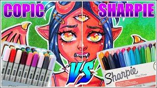 Copic Markers Vs Sharpie Markers  Copic Vs Sharpie  Marker Review