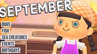 Animal Crossing New Horizons Guide to SEPTEMBER Bugs Fish Events and More Northern Hemisphere