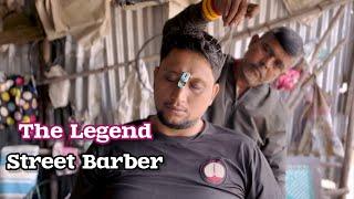 Amazing Acupressure Head Massage With Face Massage By Street Barber