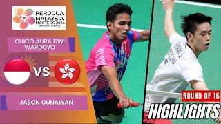 Chico Aura Dwi Wardoyo INA vs Jason Gunawan HKG - R16  Malaysia Masters 2024